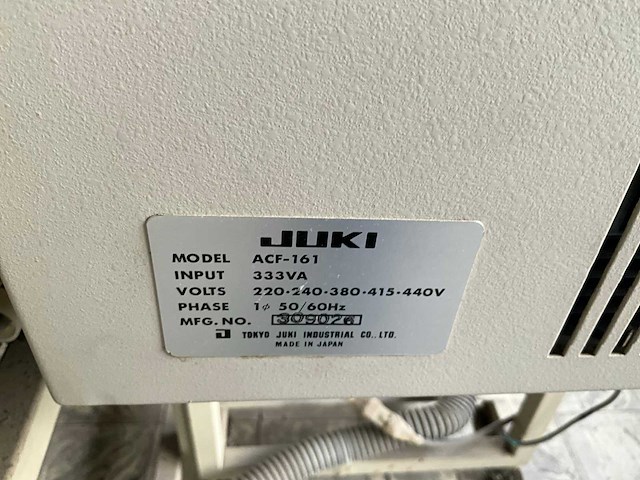 Juki acf-161 knopenaanzetautomaat - afbeelding 7 van  8