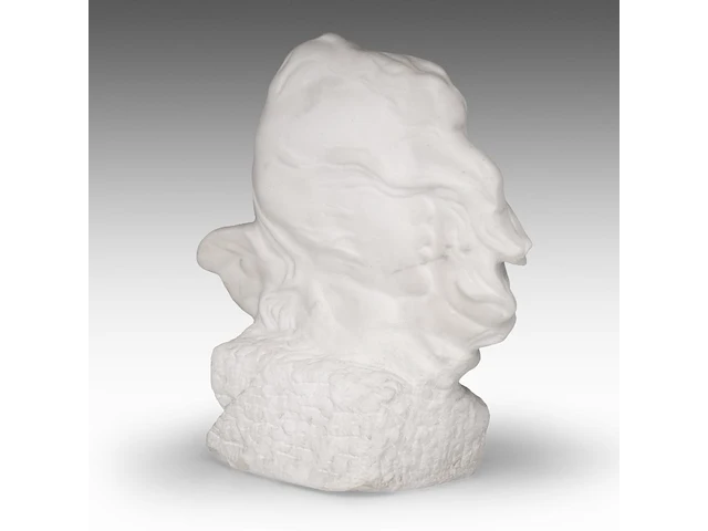 Jules lagae (1862-1931), an art nouveau bust of an angel, carrara marble 38 cm. (14.96 in.) - afbeelding 5 van  8