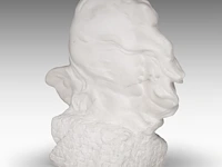 Jules lagae (1862-1931), an art nouveau bust of an angel, carrara marble 38 cm. (14.96 in.) - afbeelding 5 van  8