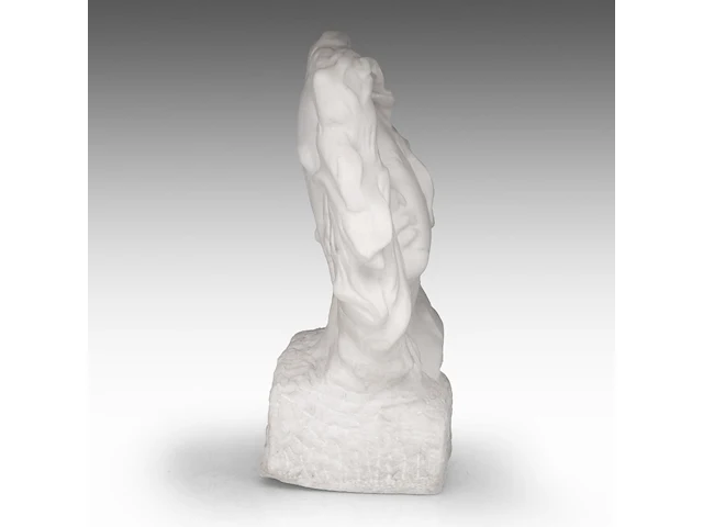 Jules lagae (1862-1931), an art nouveau bust of an angel, carrara marble 38 cm. (14.96 in.) - afbeelding 6 van  8
