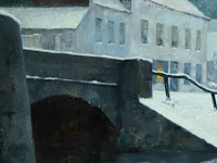 Julien célos (1884-1953), view of bruges in the snow, oil on canvas 71.5 x 91.5 cm. (28.14 x 36.02 in.), frame: 80 x 100 cm. (31 1/2 x 39.36 in.) - afbeelding 6 van  6