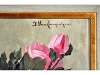 Julien van langenhove - bloemstilleven - olie op paneel - 53x39 cm - afbeelding 9 van  9