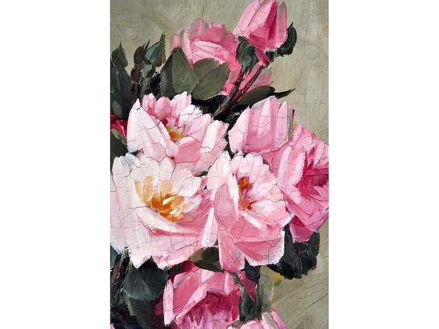 Julien van langenhove - bloemstilleven - olie op paneel - 53x39 cm - afbeelding 2 van  9