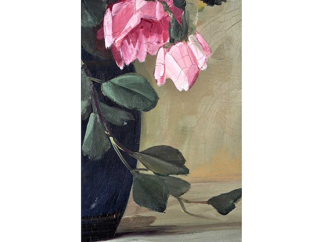 Julien van langenhove - bloemstilleven - olie op paneel - 53x39 cm - afbeelding 5 van  9