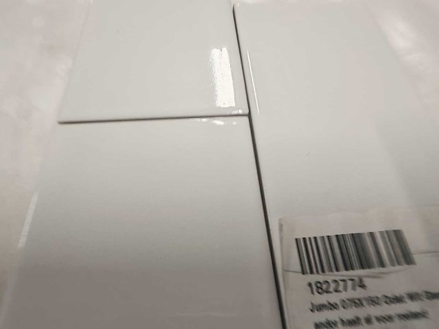 Jumbo oclat wit glans wandtegel 7,5x15 cm 24 m² - afbeelding 4 van  6