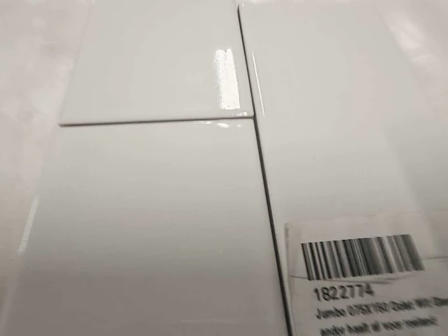 Jumbo oclat wit glans wandtegel 7,5x15 cm 32 m² - afbeelding 6 van  6