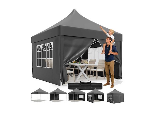 Jummico easy-up partytent 3×3 m - afbeelding 1 van  2