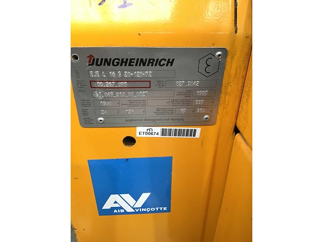 Jungheinrich - eje l 16 - lifting platforms - - afbeelding 2 van  3