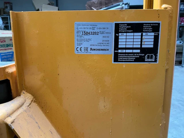 Jungheinrich am v05/tm v95 hand hydraulische palletwagen - afbeelding 3 van  5