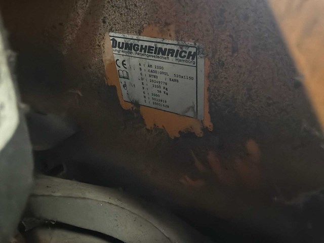 Jungheinrich am2200 hand hydraulische palletwagen - afbeelding 5 van  7