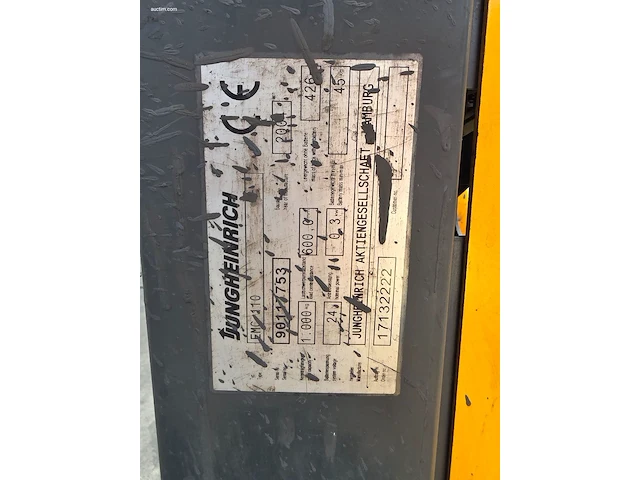 Jungheinrich emc 110 elektrische stapelaar 2004 - afbeelding 5 van  9