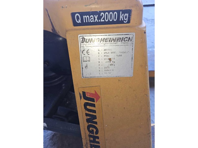 Jungheinrich hydraulische handpalletwagen - afbeelding 4 van  4
