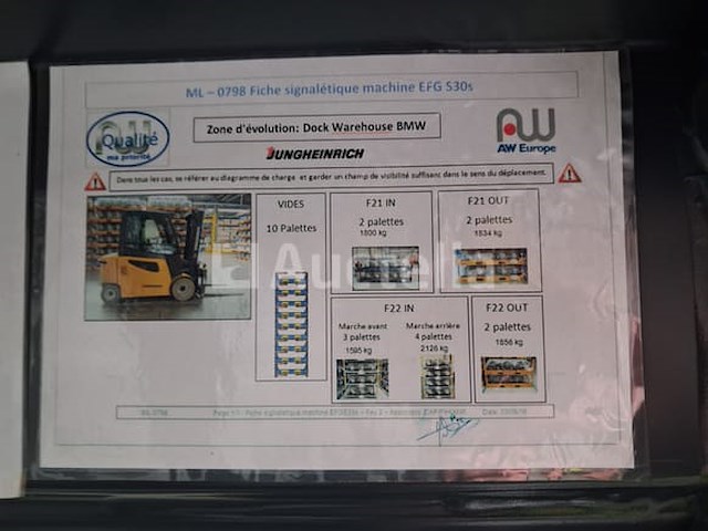 Jungheirich efg 430 s elektrische heftruck - afbeelding 29 van  30