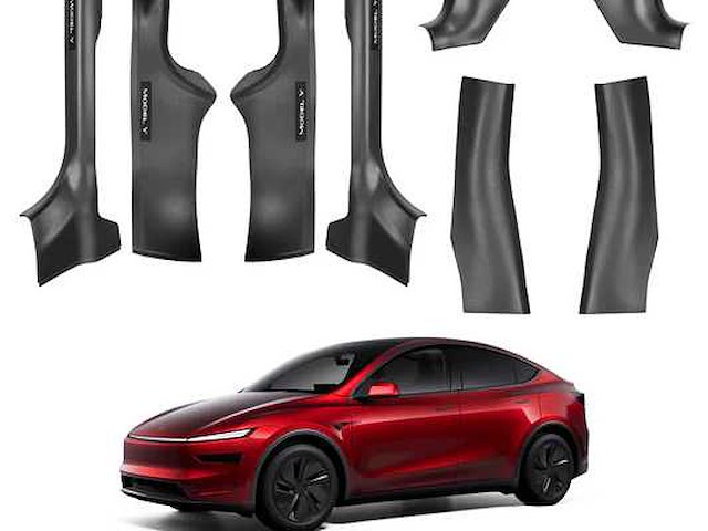 Juniper voor- en achterdeurbeveiliger 8-pack voor tesla model y (2025-2026) - afbeelding 1 van  3