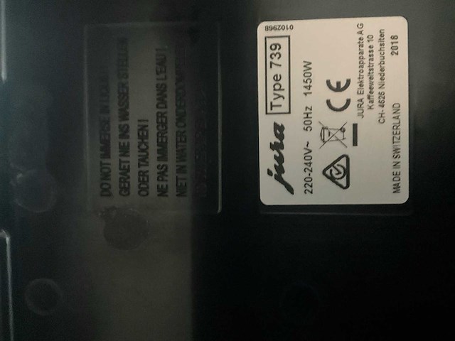 Jura x8 platin 739 koffiemachine/apparaat en toebehoren - afbeelding 2 van  19