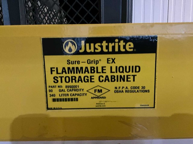 Justrite sure-grip brandwerende kast - afbeelding 7 van  9