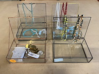 Juwelendoos - storage box (4st) + inhoud - afbeelding 2 van  5