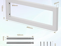 Jyiuog plankhouders (4 stuks) 40cm wit - afbeelding 2 van  4