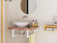 Jyiuog plankhouders (4 stuks) 40cm wit - afbeelding 1 van  4