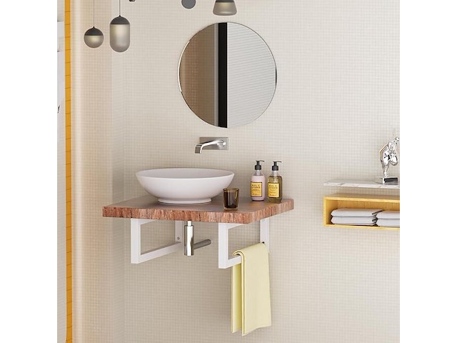 Jyiuog plankhouders (4 stuks) 40cm wit - afbeelding 1 van  4