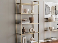 K1 boekenplank | metalen frame | goud - afbeelding 1 van  7