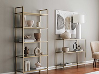 K1 boekenplank | metalen frame | goud - afbeelding 2 van  7