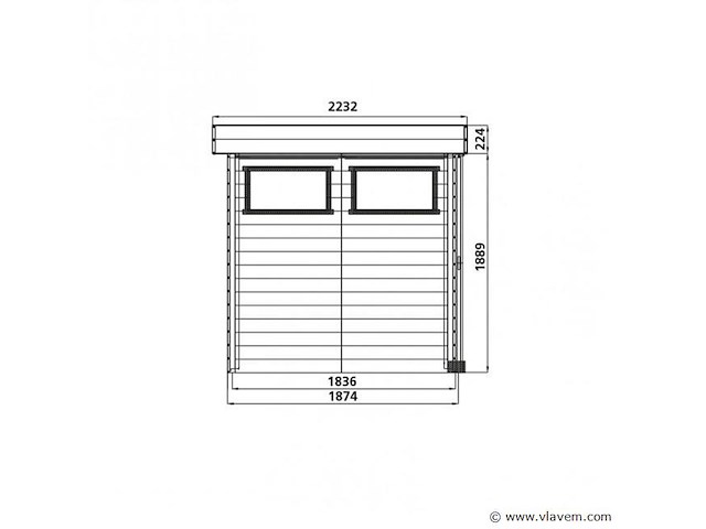 K1 tuinhuis lund - afbeelding 2 van  3