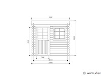 K2 tuinhuis nevers - afbeelding 3 van  4