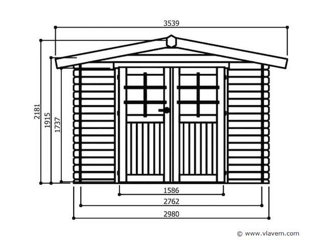 K4 tuinhuis amberg - afbeelding 2 van  3