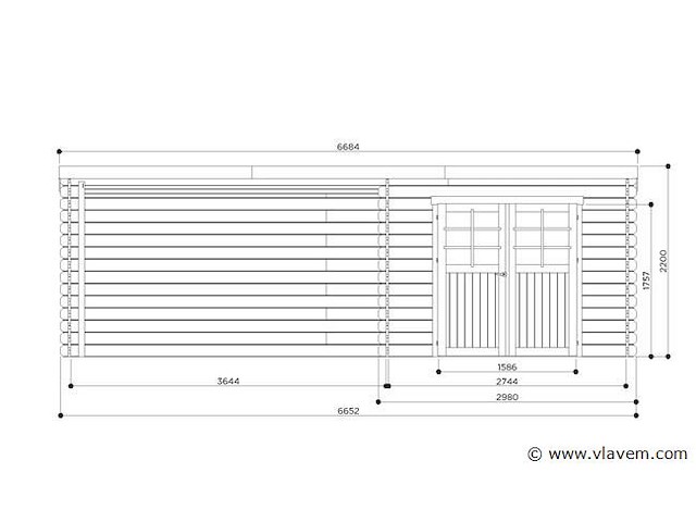 K5 tuinhuis rohan - afbeelding 2 van  6