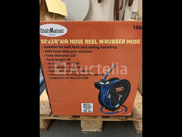 K50 stahlkaiser luchtslanghaspel 15 meter - afbeelding 2 van  5