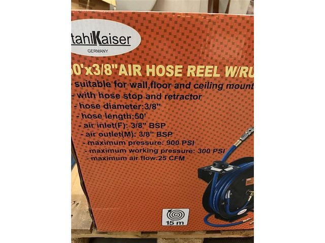 K50 stahlkaiser luchtslanghaspel 15 meter - afbeelding 3 van  5