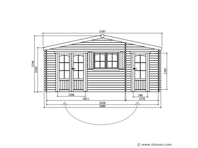 K6 tuinhuis rosstock - afbeelding 3 van  3