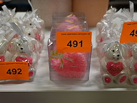 Kaarsen - 5x roze hart - afbeelding 1 van  2