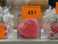 Kaarsen - 5x roze hart - afbeelding 2 van  2