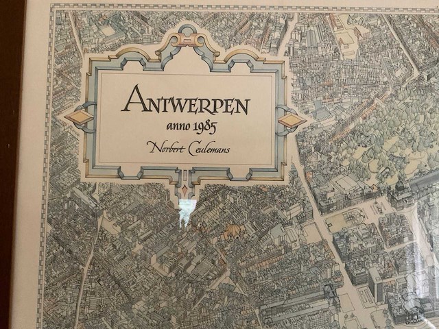Kaart antwerpen anno 1985 - afbeelding 4 van  4
