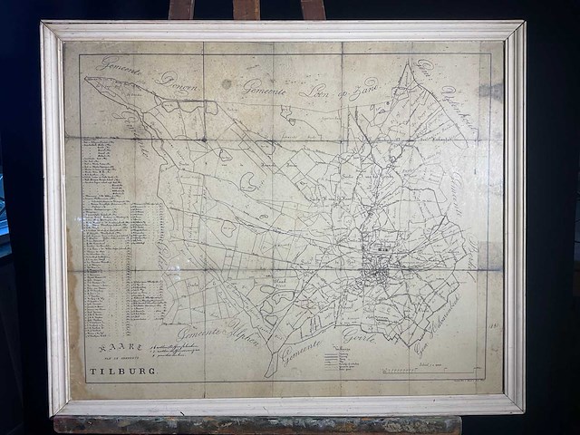 Kaart tilburg - afbeelding 1 van  3