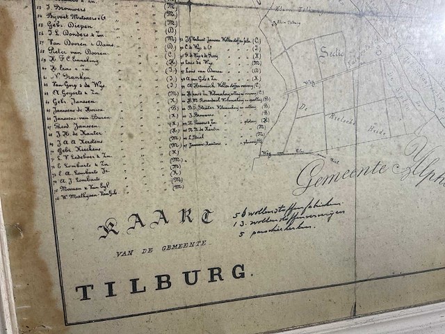 Kaart tilburg - afbeelding 2 van  3