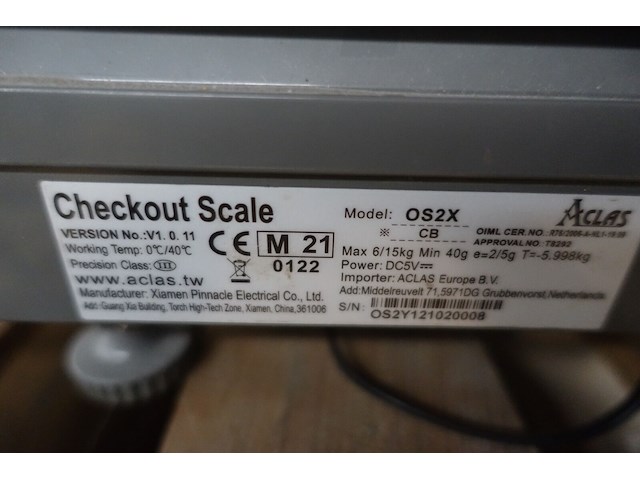 Kaartprinter + weegschaal - afbeelding 5 van  5