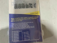 Kabbelklemmen assortiment wit-zwart 390 delig - afbeelding 3 van  3