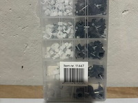 Kabbelklemmen assortiment wit-zwart 390 delig - afbeelding 2 van  3