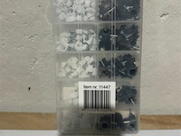 Kabbelklemmen assortiment wit-zwart 390 delig - afbeelding 2 van  3