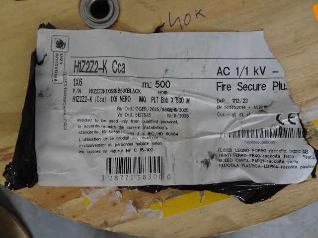 Kabel fire secure + - afbeelding 2 van  2