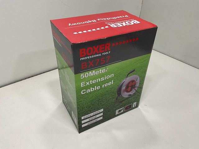 Kabel haspel metaal 50 meter - afbeelding 1 van  3