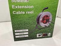 Kabel haspel metaal 50 meter - afbeelding 2 van  3