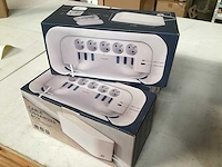 Kabel organizer box, wit (4x)