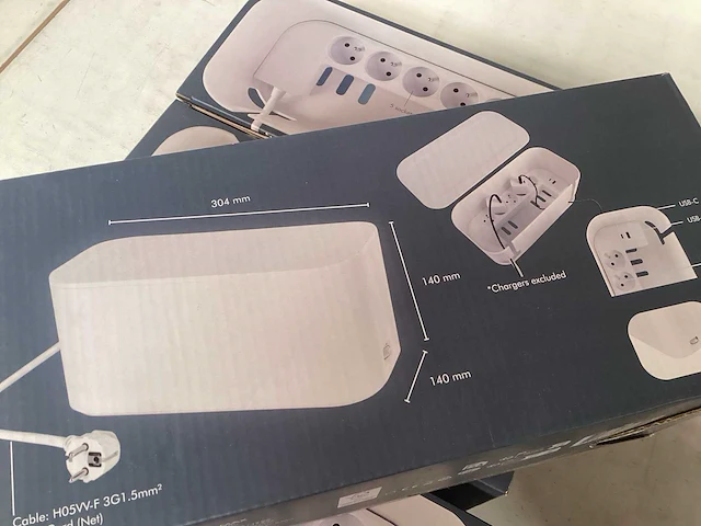 Kabel organizer box, wit (4x) - afbeelding 3 van  5
