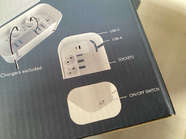 Kabel organizer box, wit (4x) - afbeelding 4 van  5