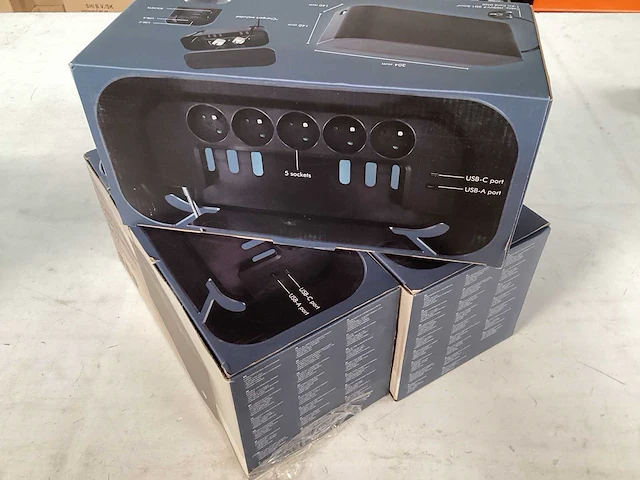 Kabel organizer box, zwart (3x) - afbeelding 1 van  4