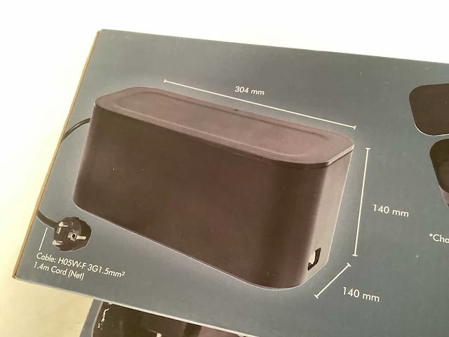 Kabel organizer box, zwart (3x) - afbeelding 4 van  4